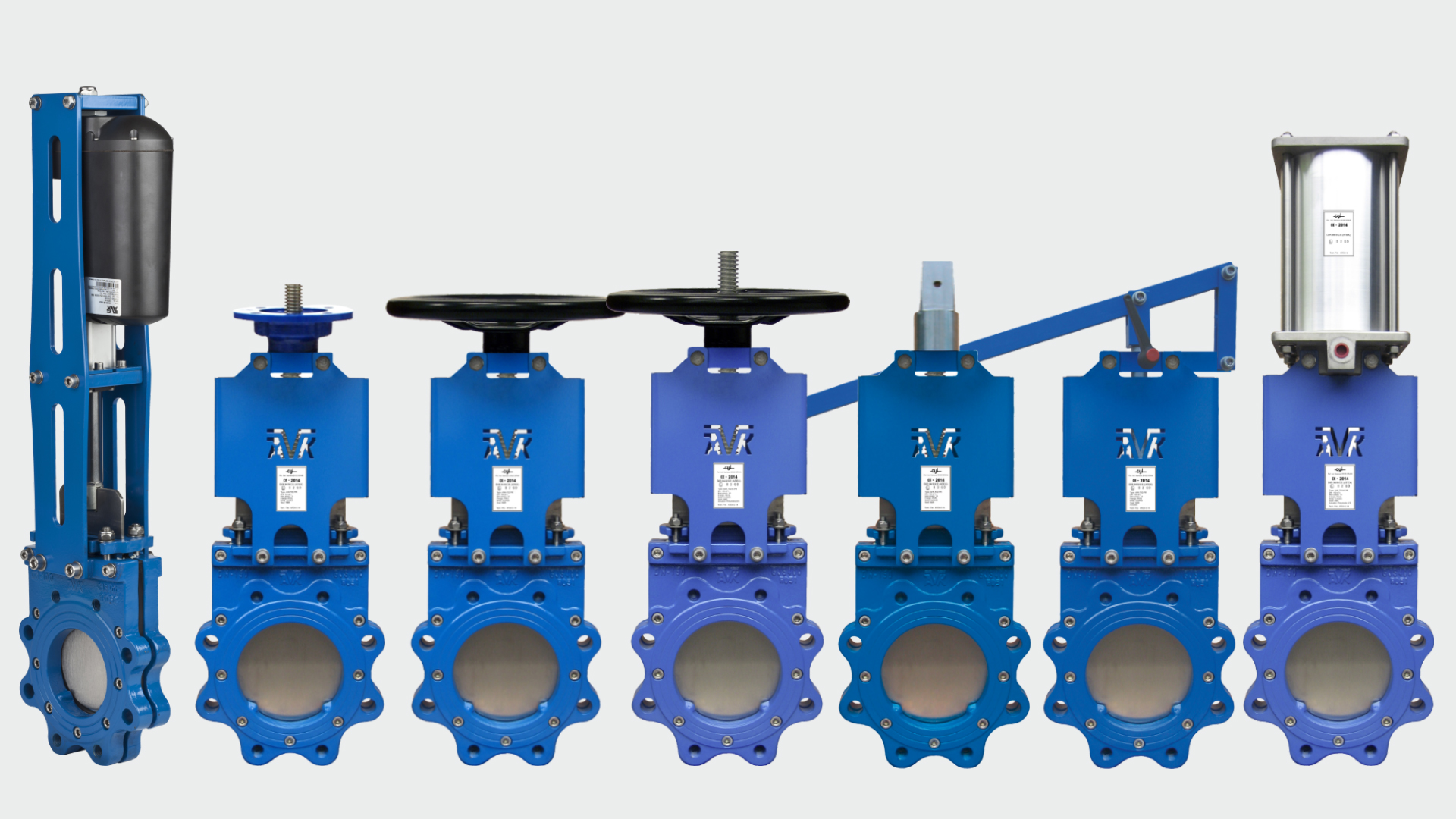 Selection of the range of AVK knife gate valves