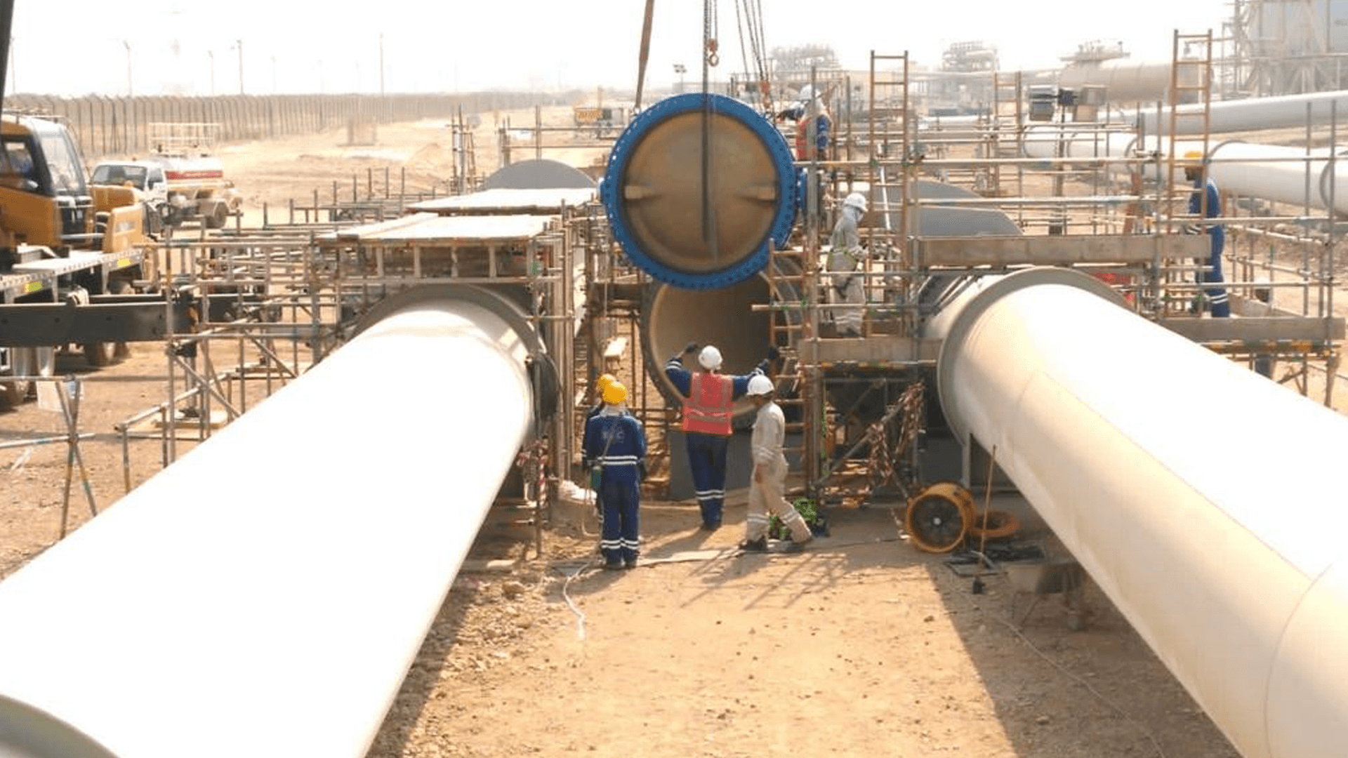 The Wouter Witzel butterfly valve installed at the water reclamation plant