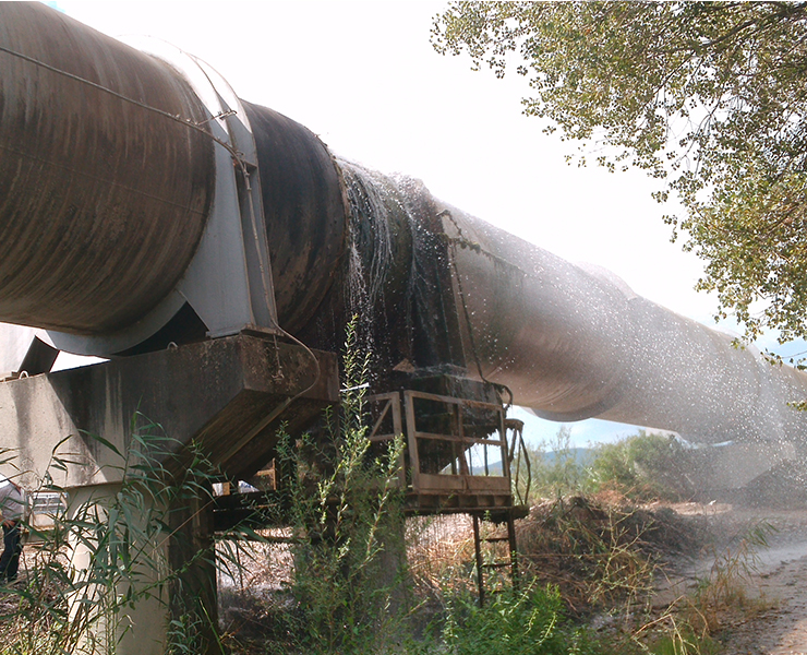 Hydro Stop socket encapsulation collars were used for repairing eight leaks on the biggest pipeline in Southern Italy